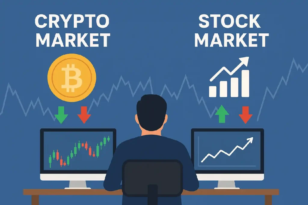Crypto Market vs Stock Market: A Comparative Study for Traders & Investors